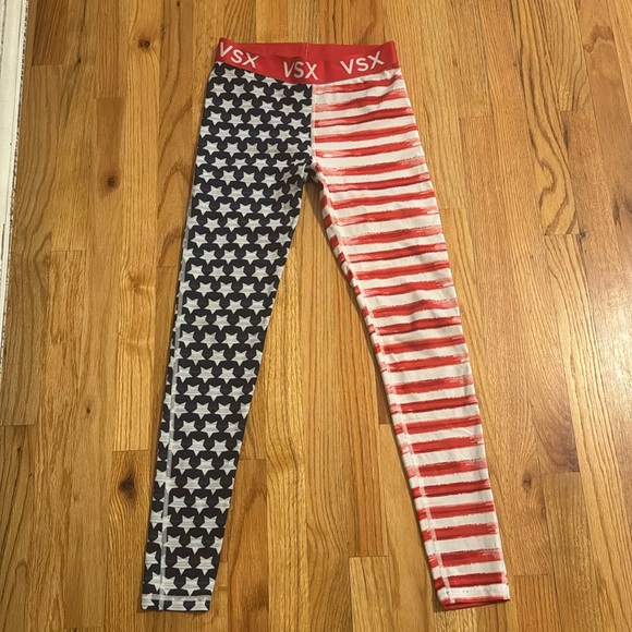 Victoria's Secret Pants - VICTORIA'S SECRET SPORT PATRIOTIC AMERICANA FLAG STARS THE PLAYER LEGGINGS